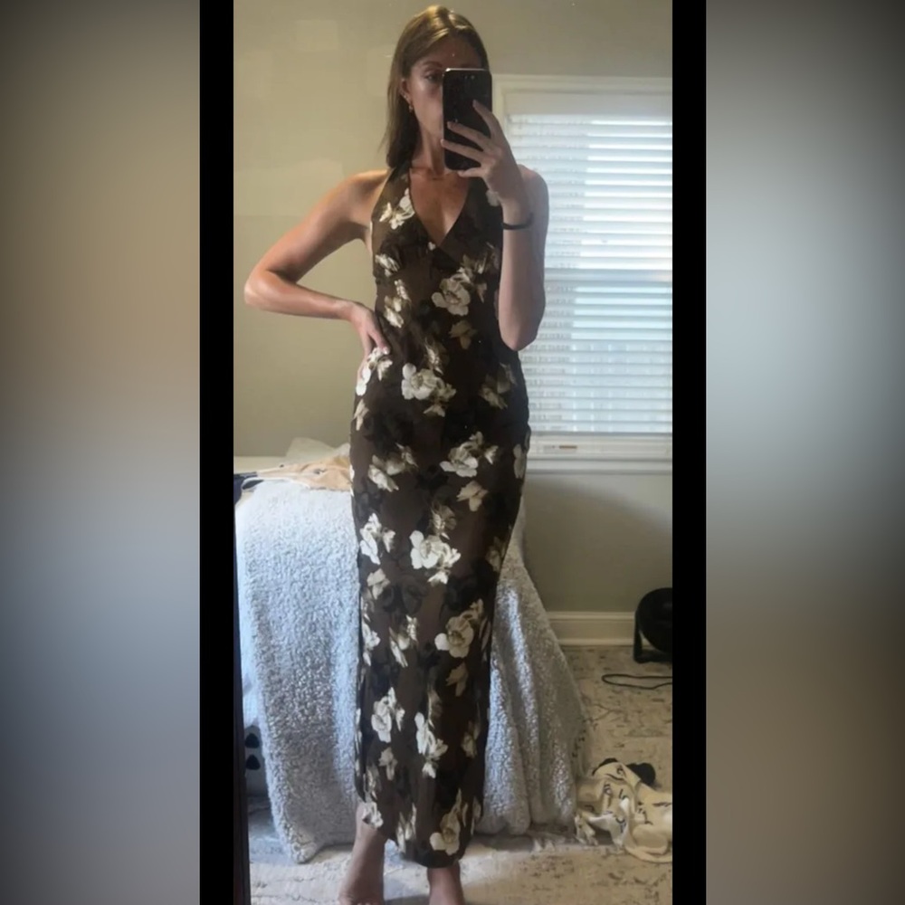 Lane 201 Floral Halter Dress